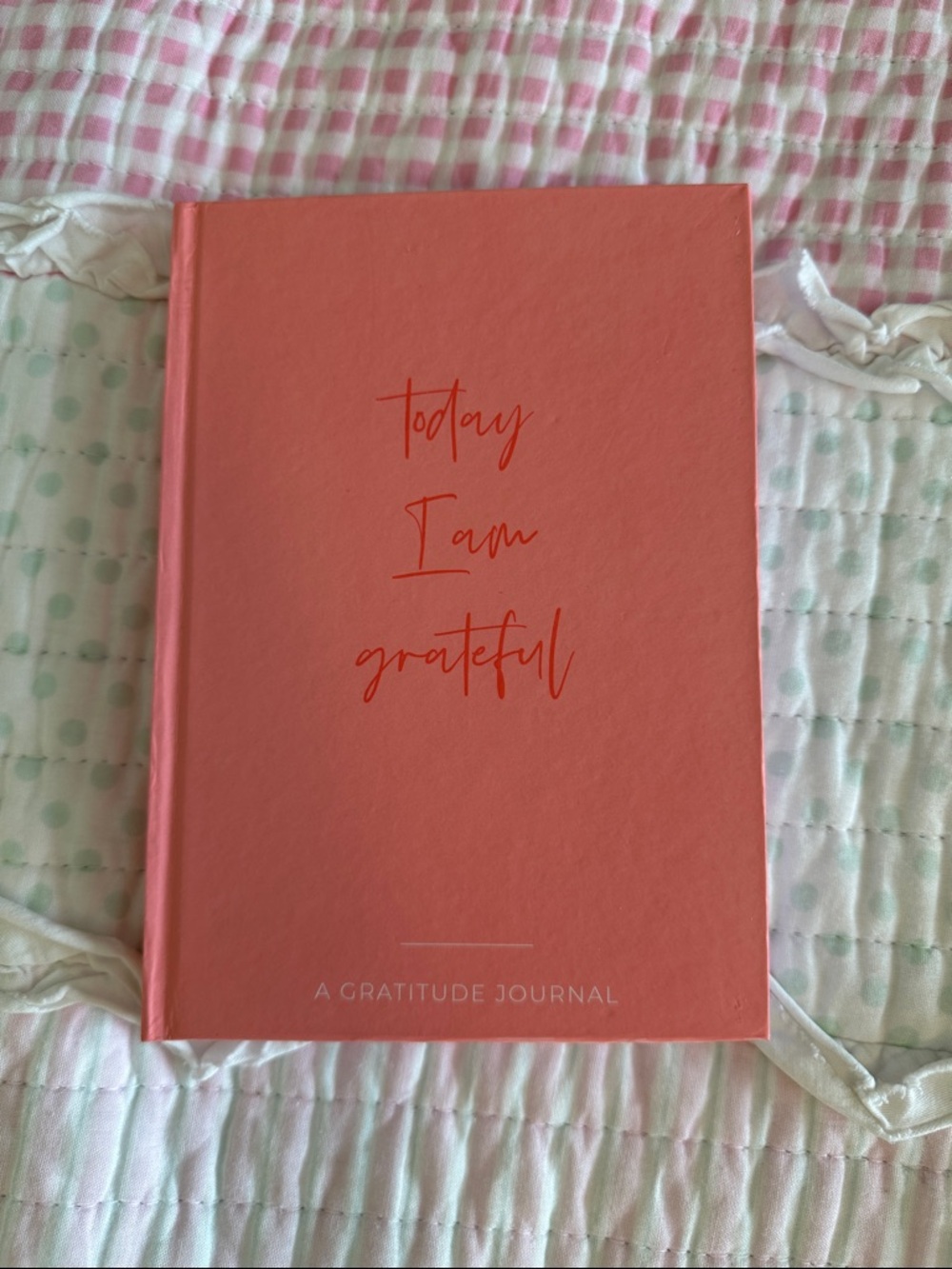 Gratitude Journal - Coral Pink Hardcover